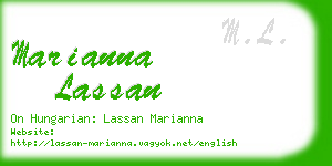 marianna lassan business card